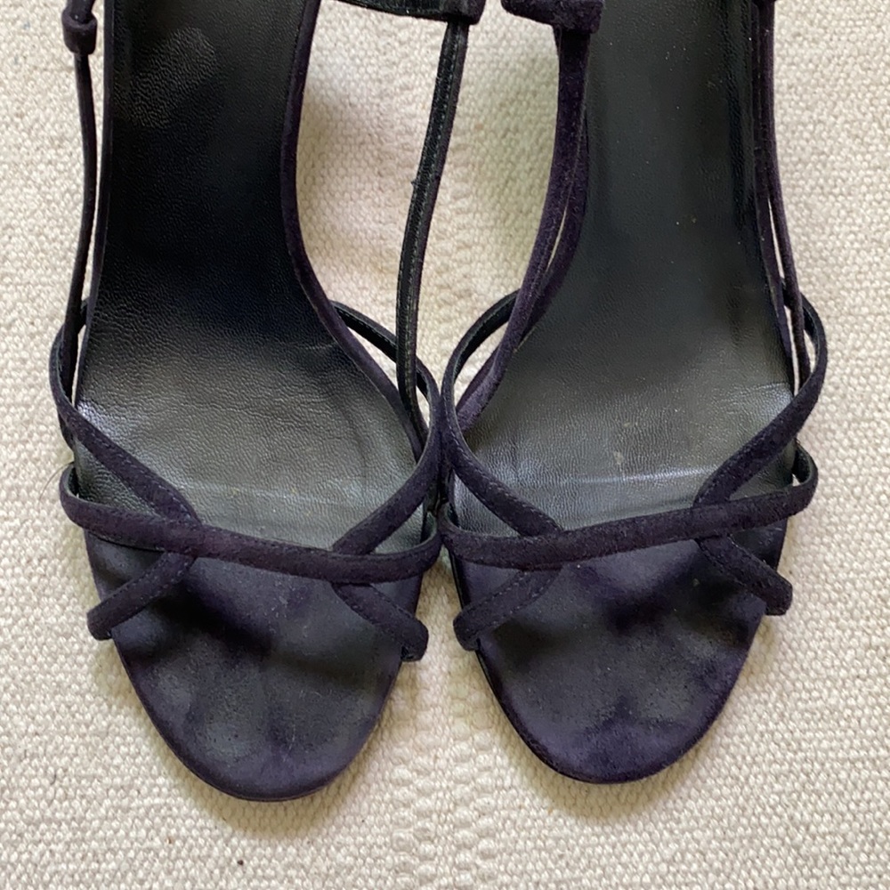 Prada Black Strappy Slingback Heeled Sandals - Picture 3 of 16